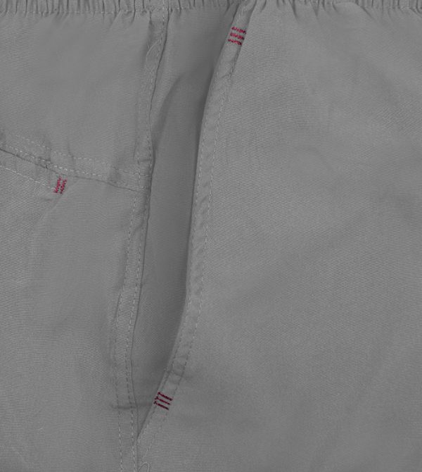 bermuda zeus city grigio tinta unita con tasche logo sulla gamba textile micro fiber 100% poliestere