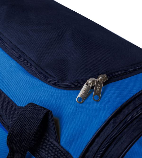 borsa gamma zeus blu royal zip tasche laterali portascarpe loghi stampati misure 48x50x35 cm 70% Nylon 30% Poliestere