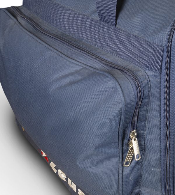 borsa ministar blu con ruote zip laterali loghi stampati durevole e comoda misure 51x47x31cm cm 70% nylon 30% poliestere