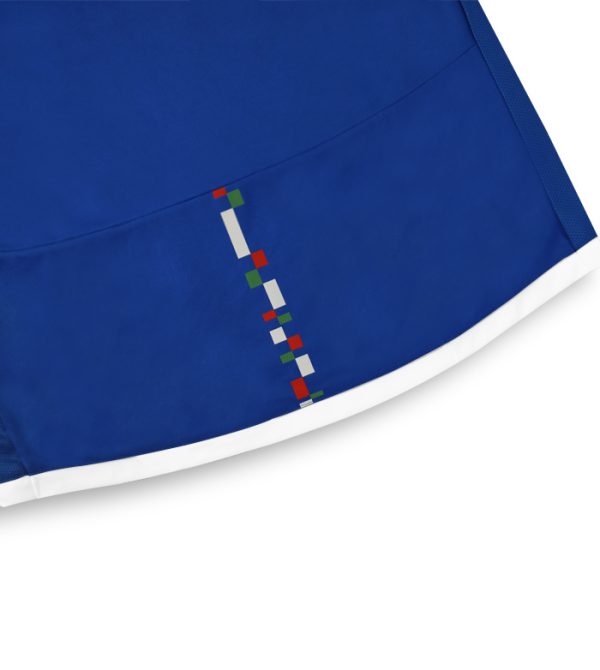 kit mundial zeus completino italia royal bianco logo sulla spalla scritta sul petto girocollo manica corta