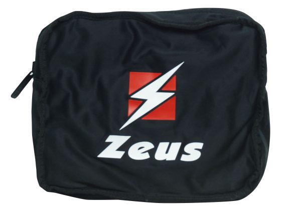 zaino soft zeus nero logo stampato tasca removibile frontale zip misure 31x45x18cm 100% Poliestere