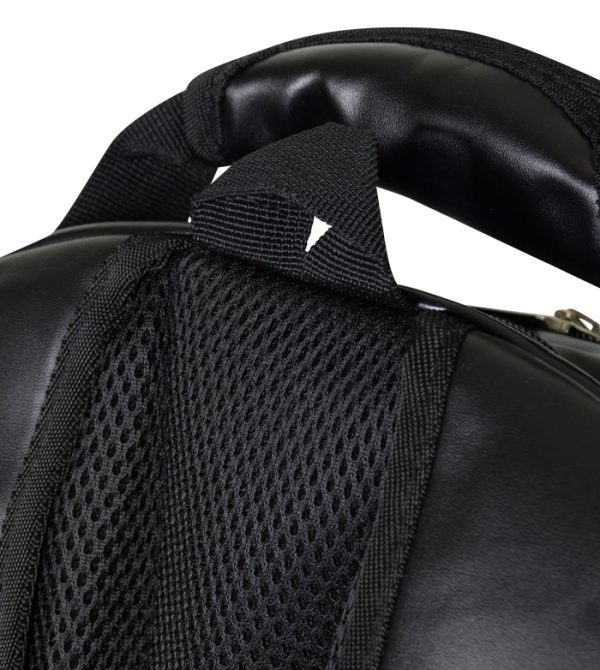 zaino elite zeus nero logo stampato tasca frontale con zip misure 32x47x17 cm 100% poliestere / eco pelle