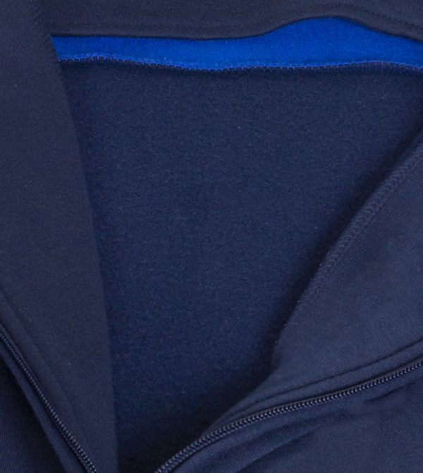 Tuta winter vesuvio relax felpata blu royal collo alto zip logo sul petto 70% Cotone 30% Poliestere