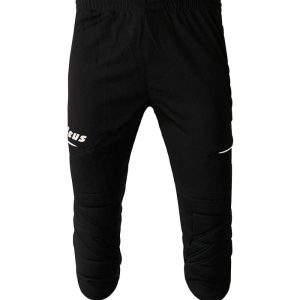 pantalone monos zeus 3/4 nero con logo stampato standard fit textile POLI fiber pantalone da portiere protezioni su ginocchia e fianchi 100% Poliestere