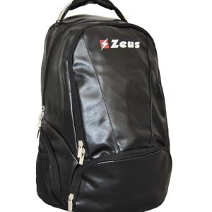 zaino elite zeus nero logo stampato tasca frontale con zip misure 32x47x17 cm 100% poliestere / eco pelle