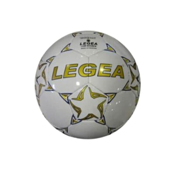 pallone perfetto new legea bianco oro fantasia con stelle loghi stampati cucito a mano