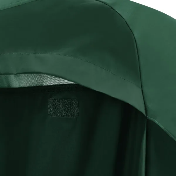 maglia macron antivento denali verde tinta unita manica lunga girocollo logo sul petto